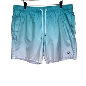 Hollister Green Ombre Swim shorts size XXL